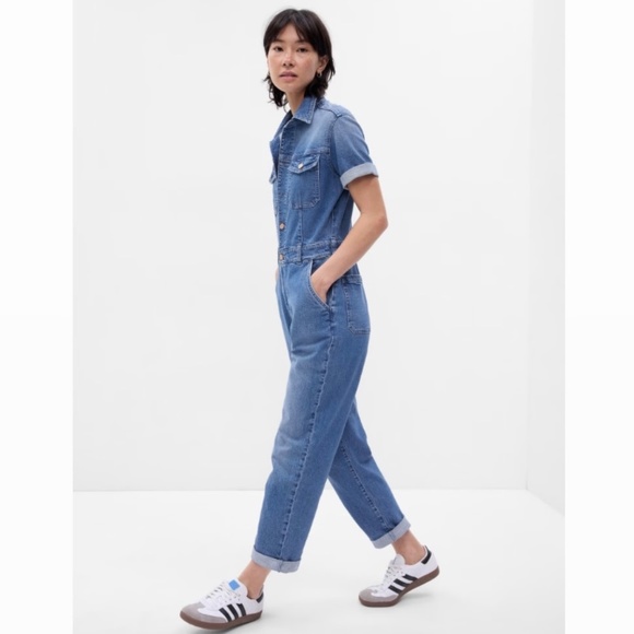 ✨ GAP Denim jumpsuit with Washwell - size 12 - Picture 5 of 5